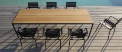 HOUE 1 Four Table, 4 Reclips Dining Chair