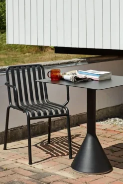 Hot HAY 1 Palissade Bord og 4 Palissade Armchair Anthracite