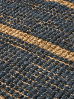 Best Ferm Living Athens Stripes Rug 140 x 200 - Natural/Ink Blue
