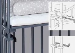 Best Babybay - Original Co-Sleeper Grå Lakeret