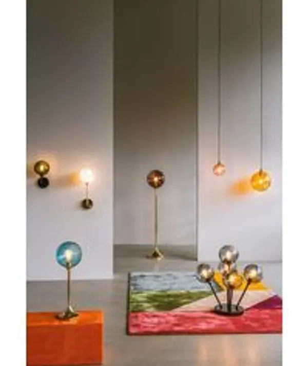 Best Design By Us Ballroom Wall Lamp - Small Blue/Gold