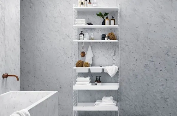 Best String Furniture Bathroom L Beige / Beige