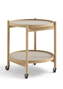 Sale Brdr. Krüger Bølling Bakkebord 50 / Olieret Eg STONE - Light Grey/Dark Grey