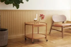 Best Brdr. Krüger Bølling Bakkebord 50 / Olieret Valnød STONE - Light Grey/Dark Grey