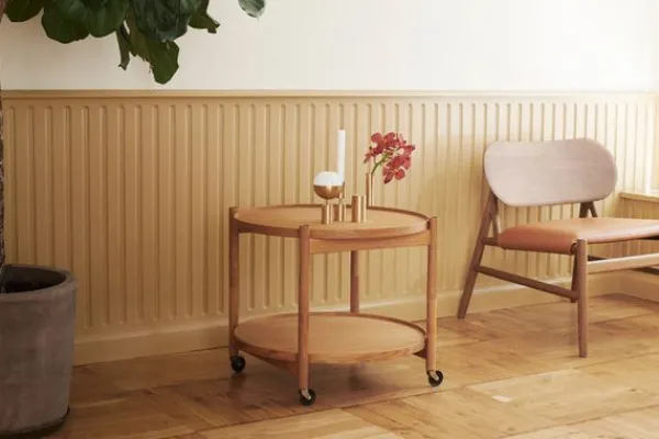 Best Brdr. Krüger Bølling Bakkebord 50 / Olieret Valnød STONE - Light Grey/Dark Grey