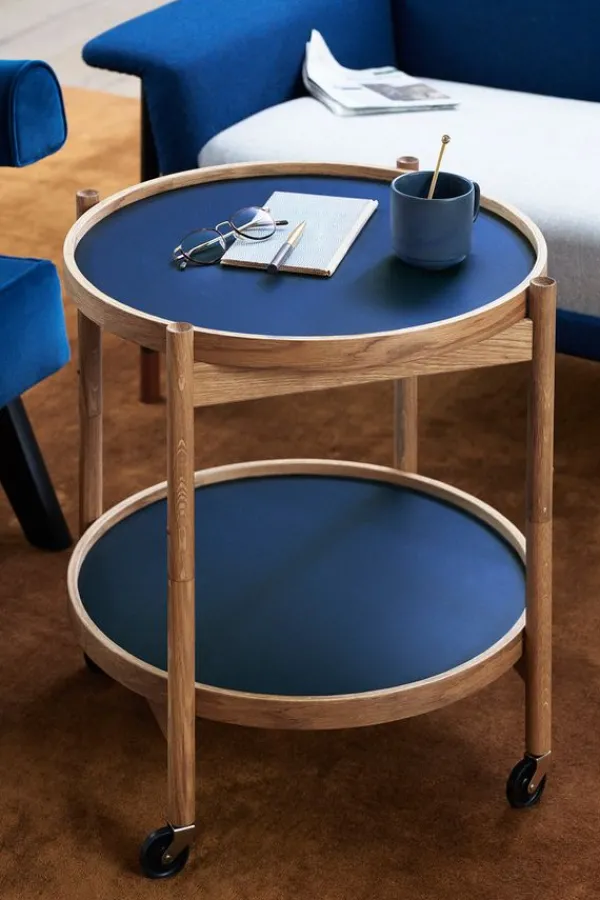 Best Brdr. Krüger Bølling Bakkebord 50 / Olieret Valnød STONE - Light Grey/Dark Grey