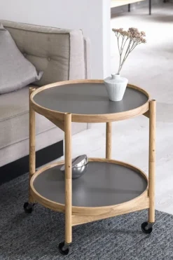 Best Brdr. Krüger Bølling Bakkebord 50 / Olieret Valnød STONE - Light Grey/Dark Grey