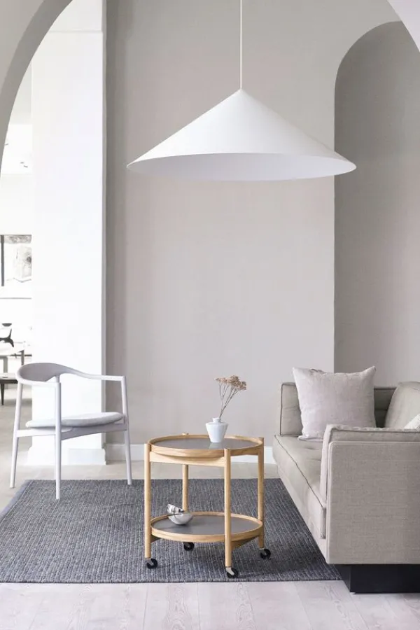 Best Brdr. Krüger Bølling Bakkebord 50 / Olieret Valnød STONE - Light Grey/Dark Grey