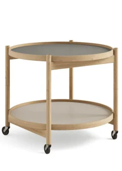 Fashion Brdr. Krüger Bølling Bakkebord 60 / Olieret Eg STONE - Light Grey/Dark Grey