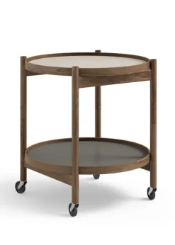 New Brdr. Krüger Bølling Bakkebord 50 / Røget Olieret Eg STONE - Light Grey/Dark Grey