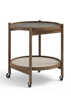 New Brdr. Krüger Bølling Bakkebord 50 / Røget Olieret Eg STONE - Light Grey/Dark Grey