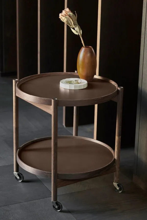 Best Brdr. Krüger Bølling Bakkebord 50 / Røget Olieret Eg Veneer/Veneer