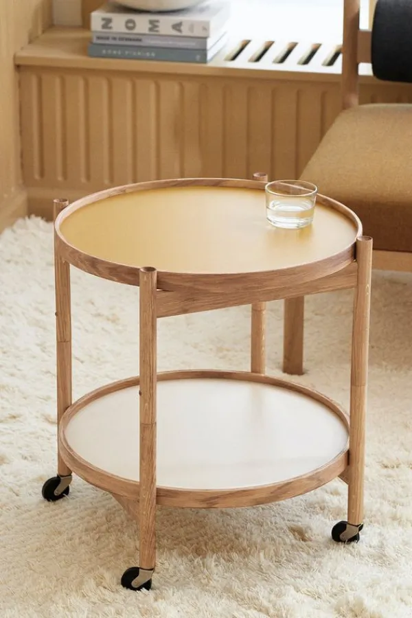 Best Brdr. Krüger Bølling Bakkebord 50 / Røget Olieret Eg Veneer/Veneer