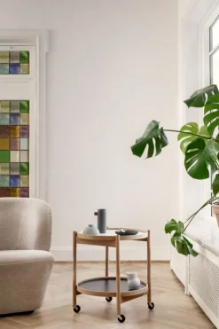 Best Brdr. Krüger Bølling Bakkebord 50 / Røget Olieret Eg Veneer/Veneer