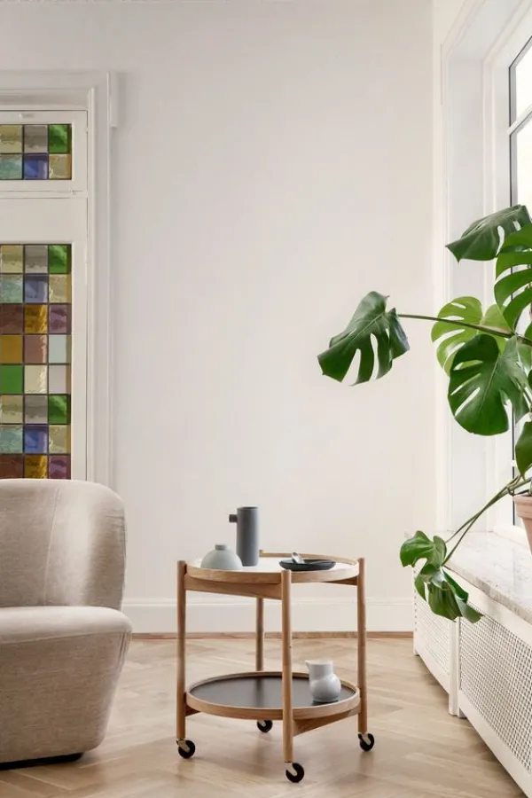 Best Brdr. Krüger Bølling Bakkebord 50 / Røget Olieret Eg Veneer/Veneer