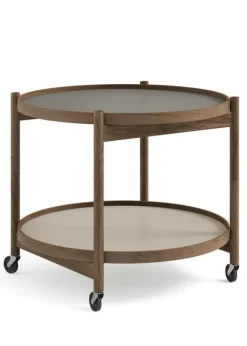 New Brdr. Krüger Bølling Bakkebord 60 / Røget Olieret Eg STONE - Light Grey/Dark Grey