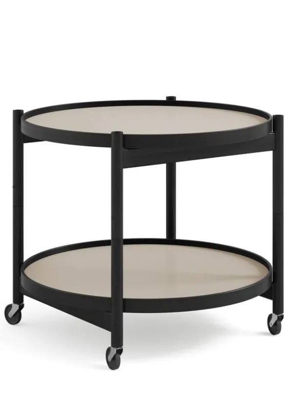 Best Brdr. Krüger Bølling Bakkebord 60 / Sortlakeret Bøg STONE - Light Grey/Dark Grey