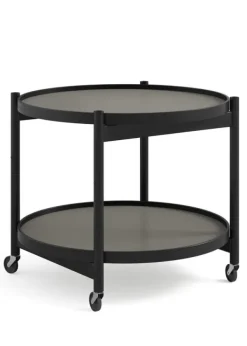 Best Brdr. Krüger Bølling Bakkebord 60 / Sortlakeret Bøg STONE - Light Grey/Dark Grey