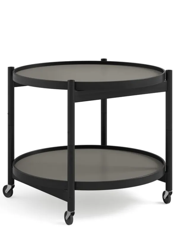 Best Brdr. Krüger Bølling Bakkebord 60 / Sortlakeret Bøg STONE - Light Grey/Dark Grey