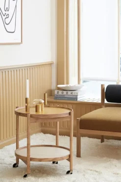 Best Brdr. Krüger Bølling Bakkebord 60 / Sortlakeret Bøg STONE - Light Grey/Dark Grey