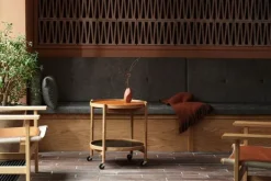 Best Brdr. Krüger Bølling Bakkebord 60 / Sortlakeret Bøg STONE - Light Grey/Dark Grey
