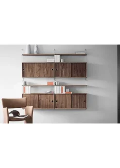 Best String Furniture Cabinet w/ Sliding Doors Small - Ash