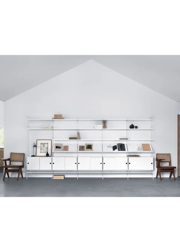 Best String Furniture Cabinet w/ Sliding Doors Small - Ash