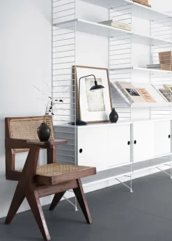 Best String Furniture Cabinet w/ Sliding Doors Small - Ash
