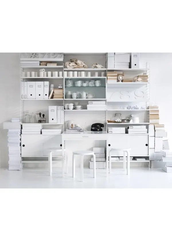 Best String Furniture Cabinet w/ Sliding Doors Large - Ash
