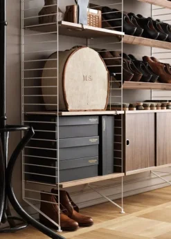 Best String Furniture Cabinet w/ Sliding Doors Large - Ash