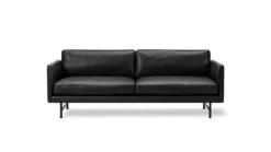 Best Fredericia Furniture Calmo Sofa 95 5652 by Hugo Passos Primo 88 Black / Black