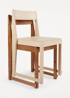Best FRAMA Chair 01 Warm Brown Wood