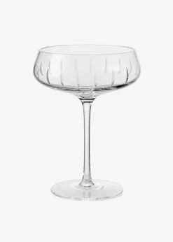 Clearance Louise Roe Champagne Coupe | Single Cut Clear - Stock sale