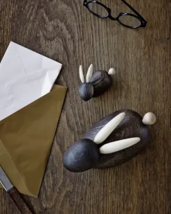 Best Lucie Kaas Characteristic Wooden Animals Rabbit - Large