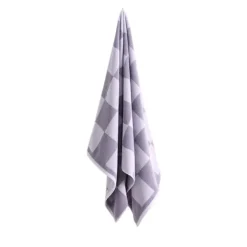 Clearance HAY Check Bath Towel Lavender