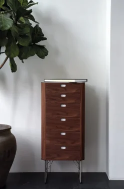 Best Naver Collection Chest of drawer / AK2420 by Nissen & Gehl Oiled walnut / Corian top / point legs