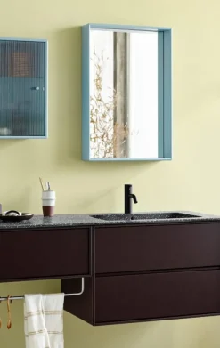 Clearance Montana Colour Frame Mirror - SHELFIE/SPB1208K Oyster
