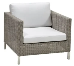 Best Cane-line Connect Loungestol 5499T Stol: Cane-line Weave / Hynde: Hvid Cane-line Natté