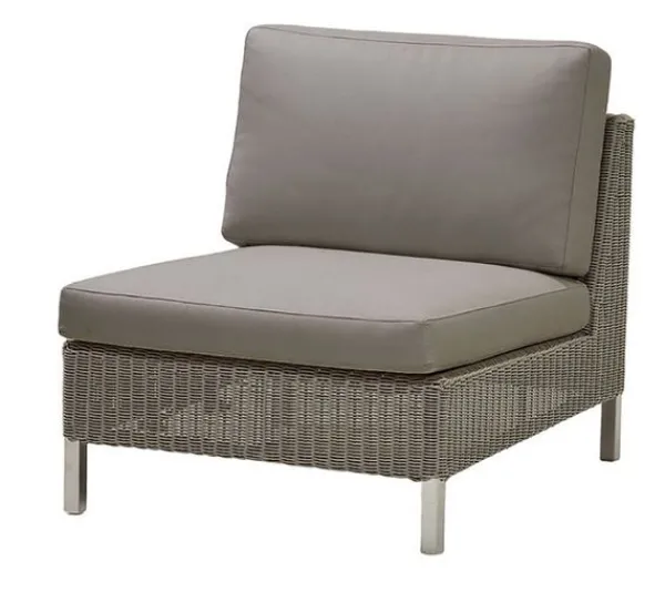 Best Cane-line Connect Moduler Enkelt Modul m. taupe Cane-line Natté hynde