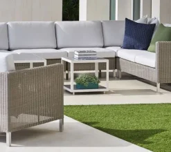 Best Cane-line Connect Moduler Enkelt Modul m. taupe Cane-line Natté hynde