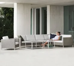 Best Cane-line Connect Moduler Enkelt Modul m. taupe Cane-line Natté hynde
