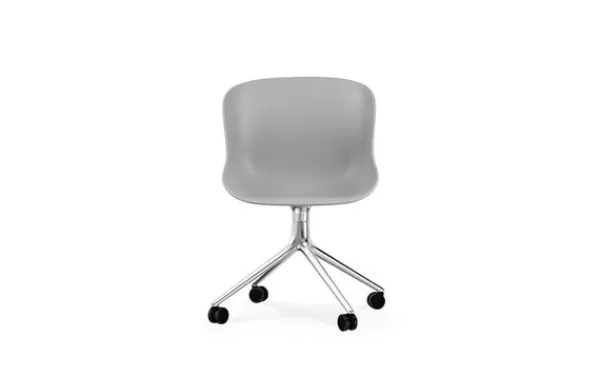 Clearance Normann Copenhagen Hyg Chair Swivel 4W Grå - Aluminium