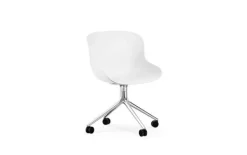 Clearance Normann Copenhagen Hyg Chair Swivel 4W Hvid - Aluminium