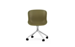 Clearance Normann Copenhagen Hyg Chair Swivel 4W Olive - Aluminium