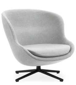 Best Normann Copenhagen Hyg Lounge Chair by Simon Legald / Low Synergy / Sort Aluminium Drejestel