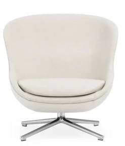 Best Normann Copenhagen Hyg Lounge Chair by Simon Legald / Low Main Line Flax / Aluminium Drejestel