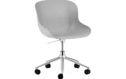 Clearance Normann Copenhagen Hyg Stol Drejestel 5W Gaslift Sæde: Grå / Stel: Aluminium