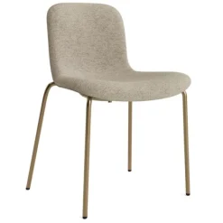 Best NORR11 Langue Chair Soft Steel Frame: Brass / Upholstery: Barnum Col 3