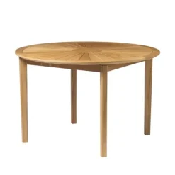 Clearance FDB Møbler / Furniture M27 - Sammen - Rundt Havebord Solid Teak Natural Oiled