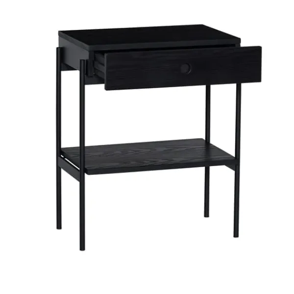 Clearance Hübsch Noir Bedside Table Black